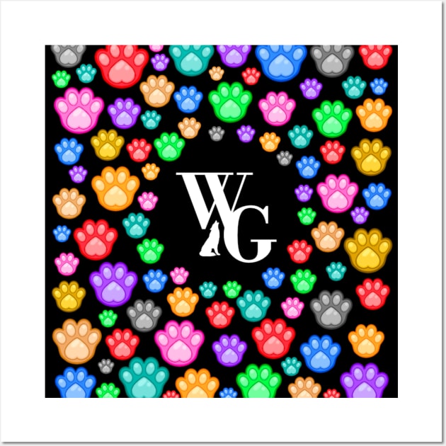 WolfGang logo with paws Wall Art by WolfGang mmxx